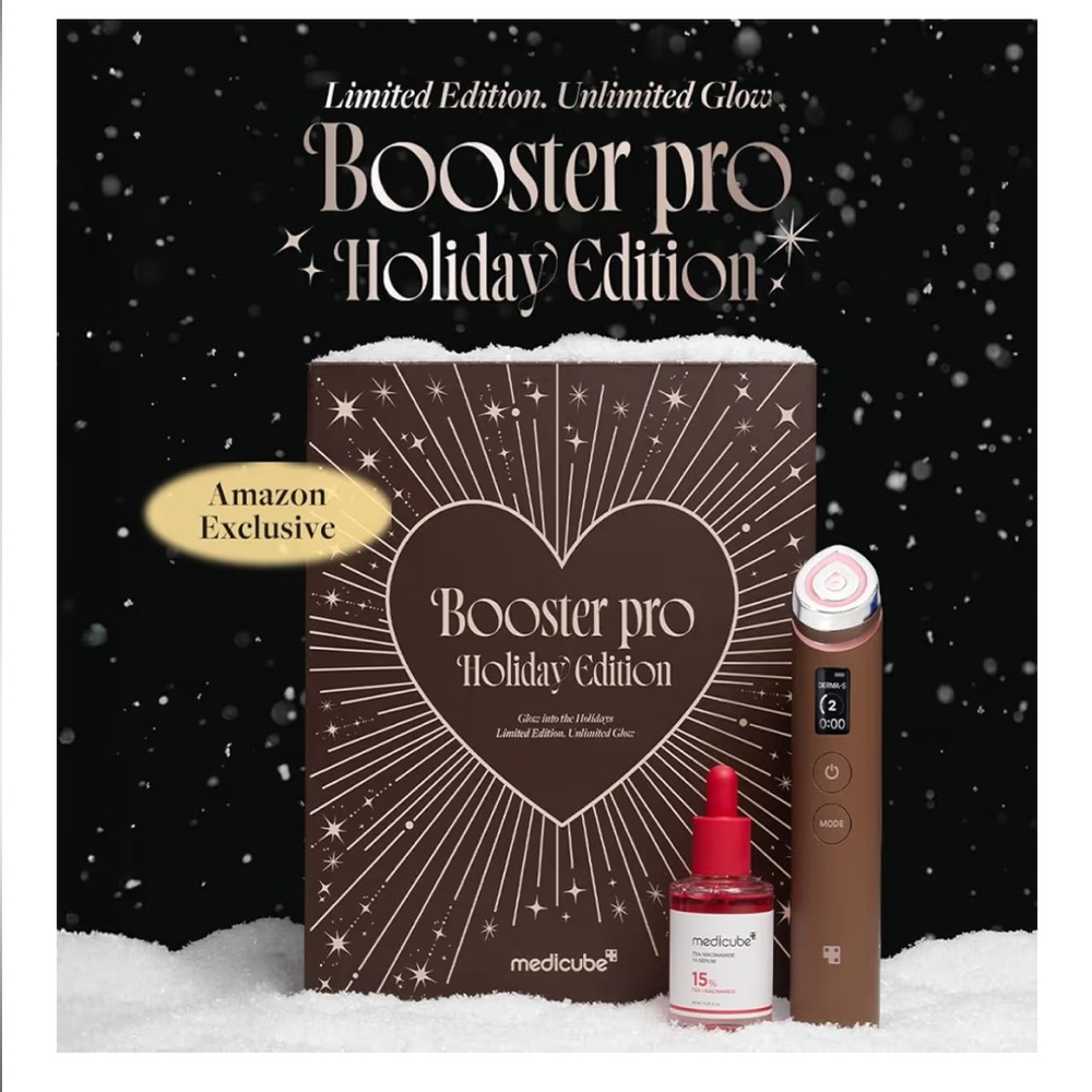 Medicube Booster Pro Holiday Skincare Tool Set Mocha Gift Set Skin Laser - Picture 15 of 16